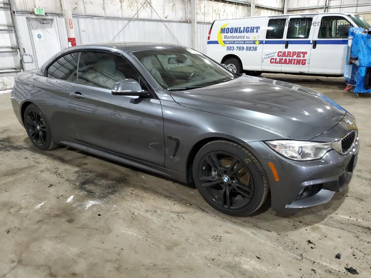 2016 Bmw 428 I Sulev Gray vin: WBA3V7C55G5A25648