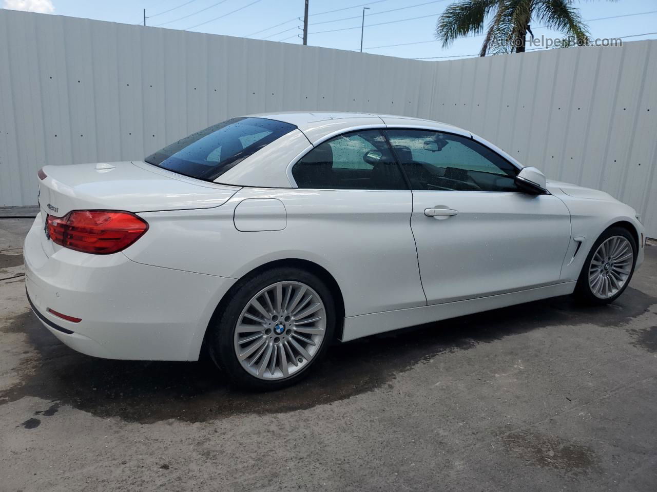 2016 Bmw 428 I Sulev White vin: WBA3V7C57G5A26297