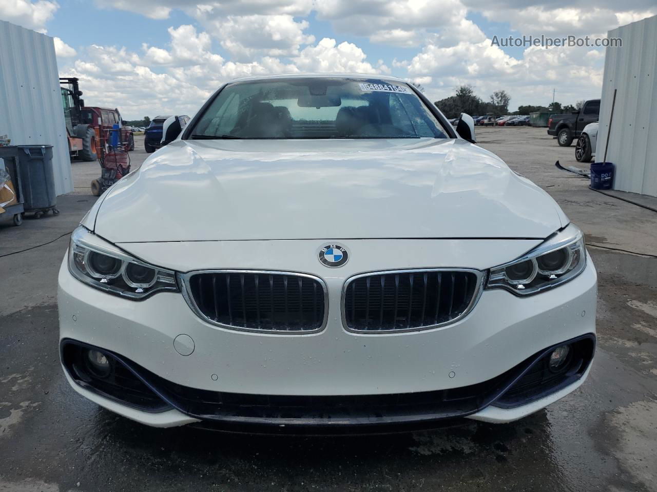 2016 Bmw 428 I Sulev White vin: WBA3V7C57G5A26297