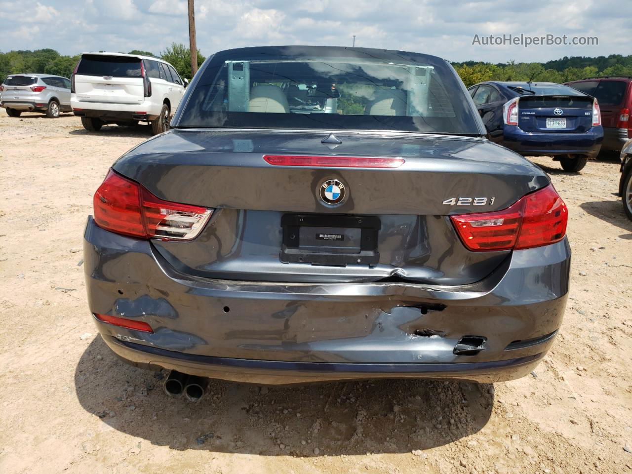 2016 Bmw 428 I Sulev Gray vin: WBA3V7C57G5A28681