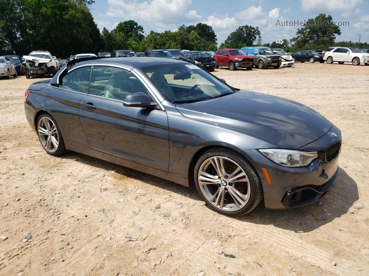 2016 Bmw 428 I Sulev Gray vin: WBA3V7C57G5A28681