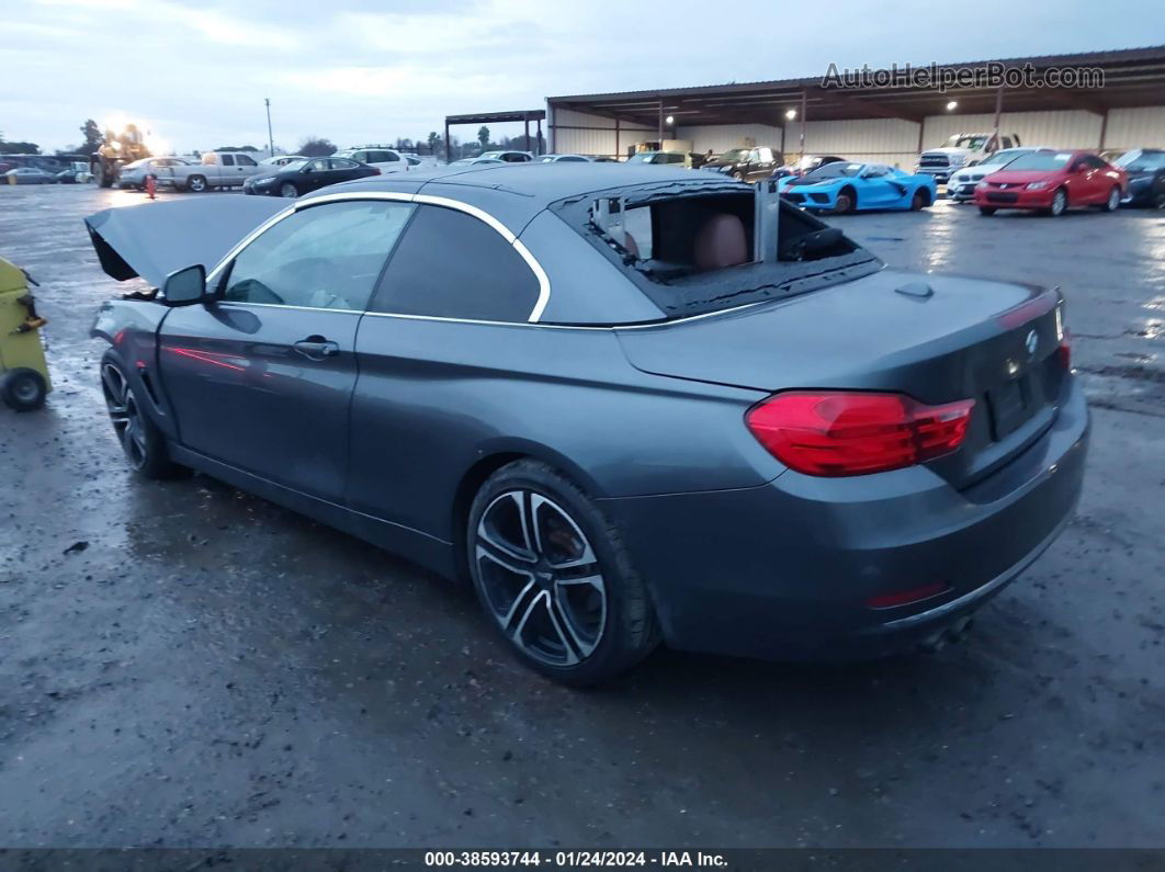 2015 Bmw 428i Gray vin: WBA3V7C59F5A24291