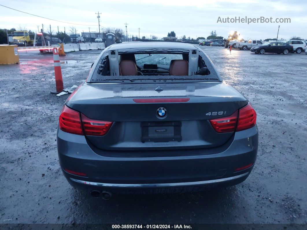 2015 Bmw 428i Gray vin: WBA3V7C59F5A24291