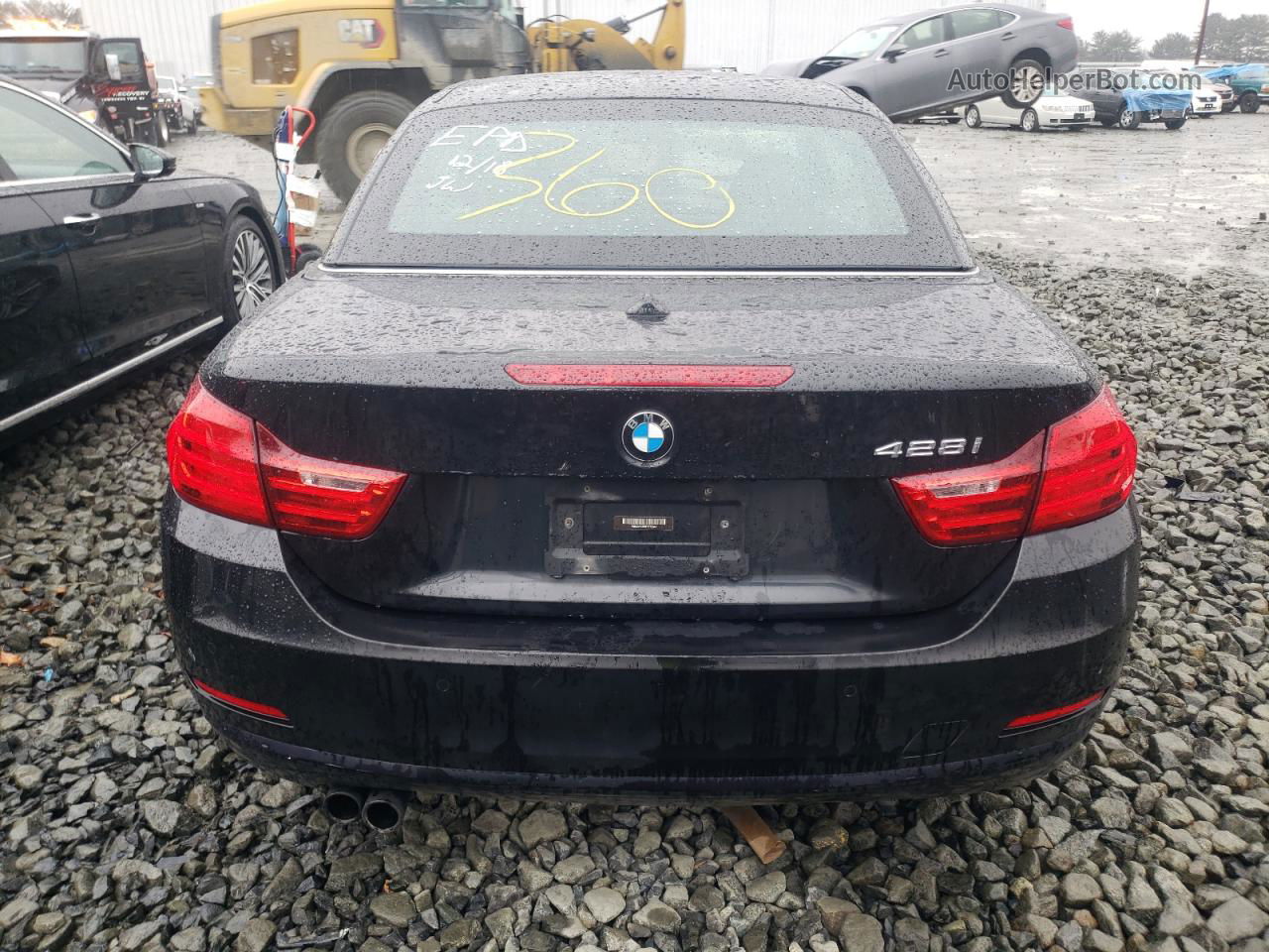 2015 Bmw 428 I Sulev Black vin: WBA3V7C59FP772041