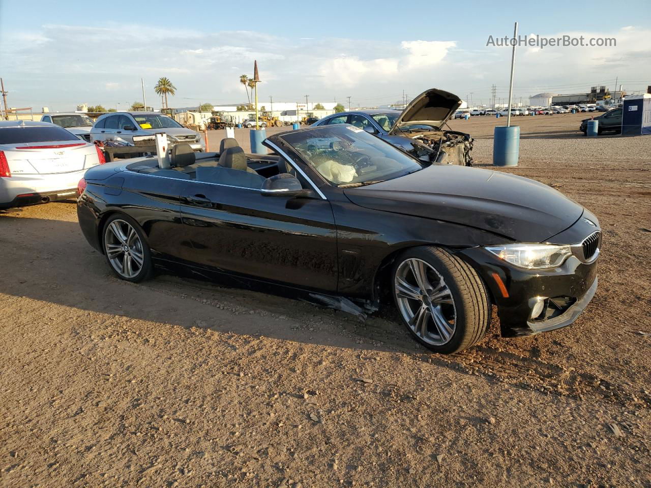 2016 Bmw 428 I Sulev Черный vin: WBA3V7C59G5A26494