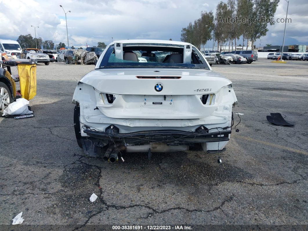 2015 Bmw 428i   White vin: WBA3V7C5XFP771593