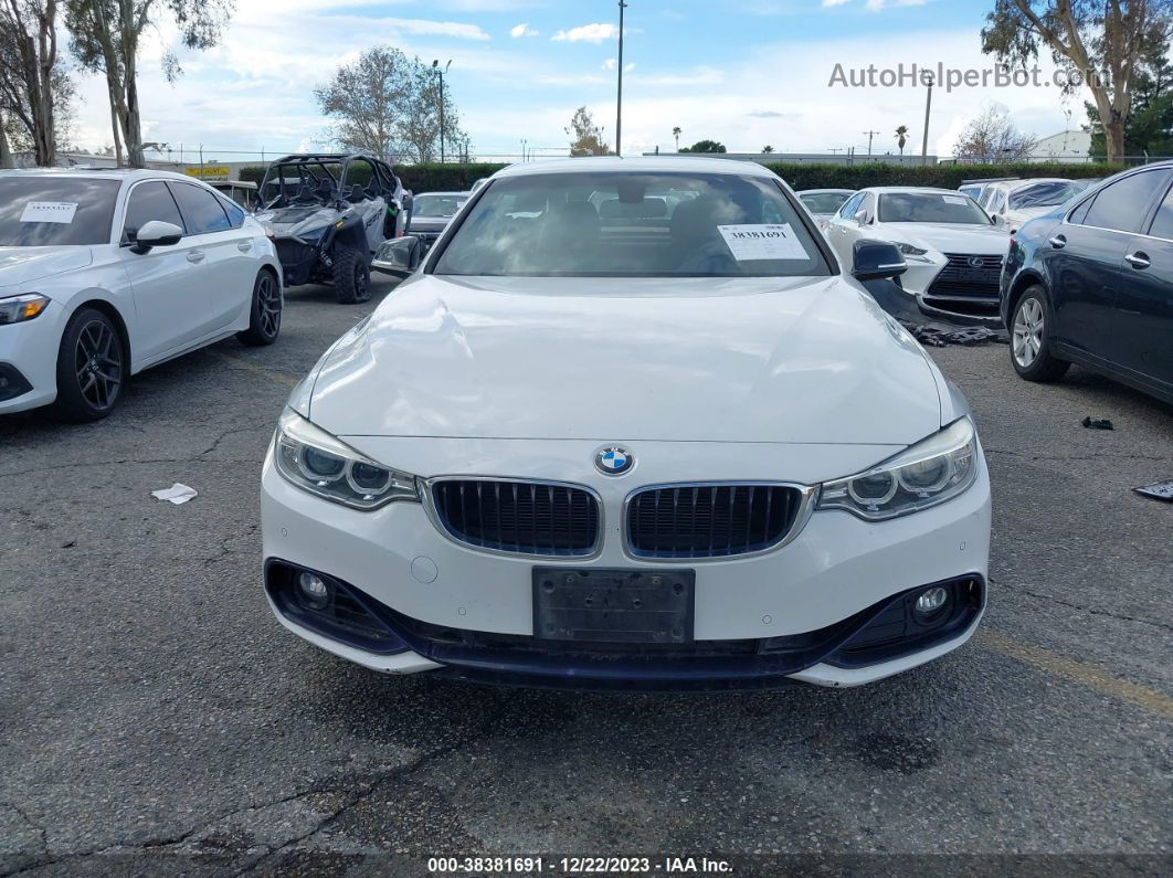 2015 Bmw 428i   White vin: WBA3V7C5XFP771593