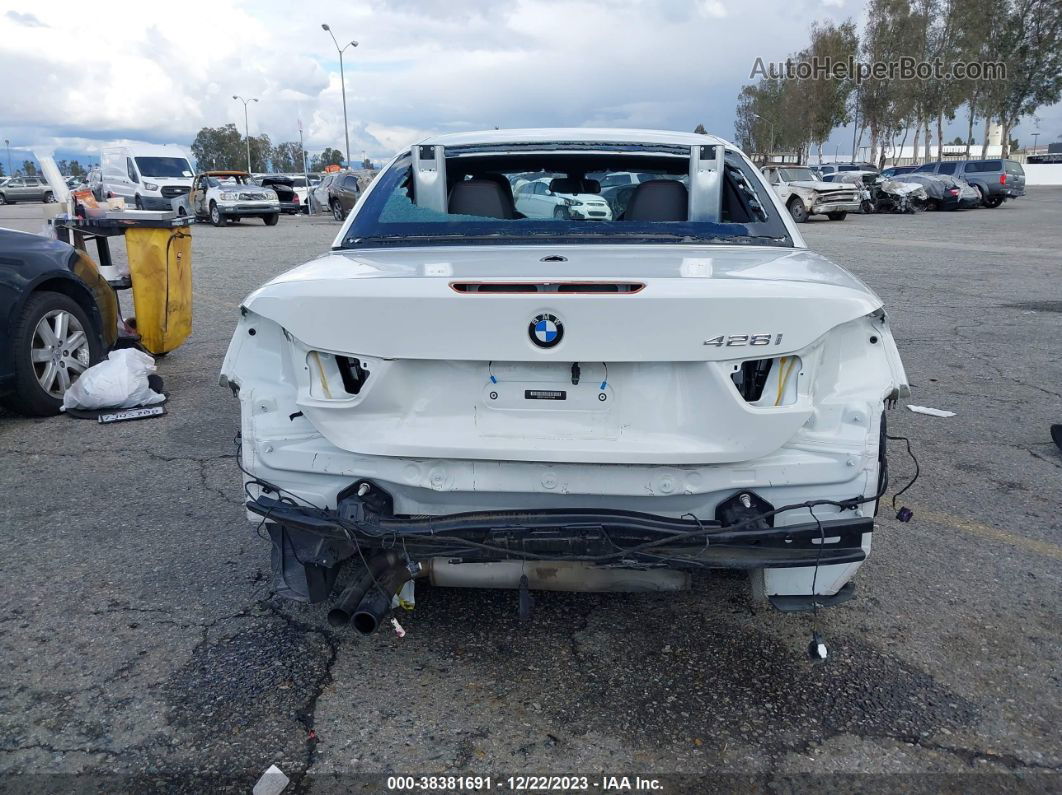 2015 Bmw 428i   White vin: WBA3V7C5XFP771593