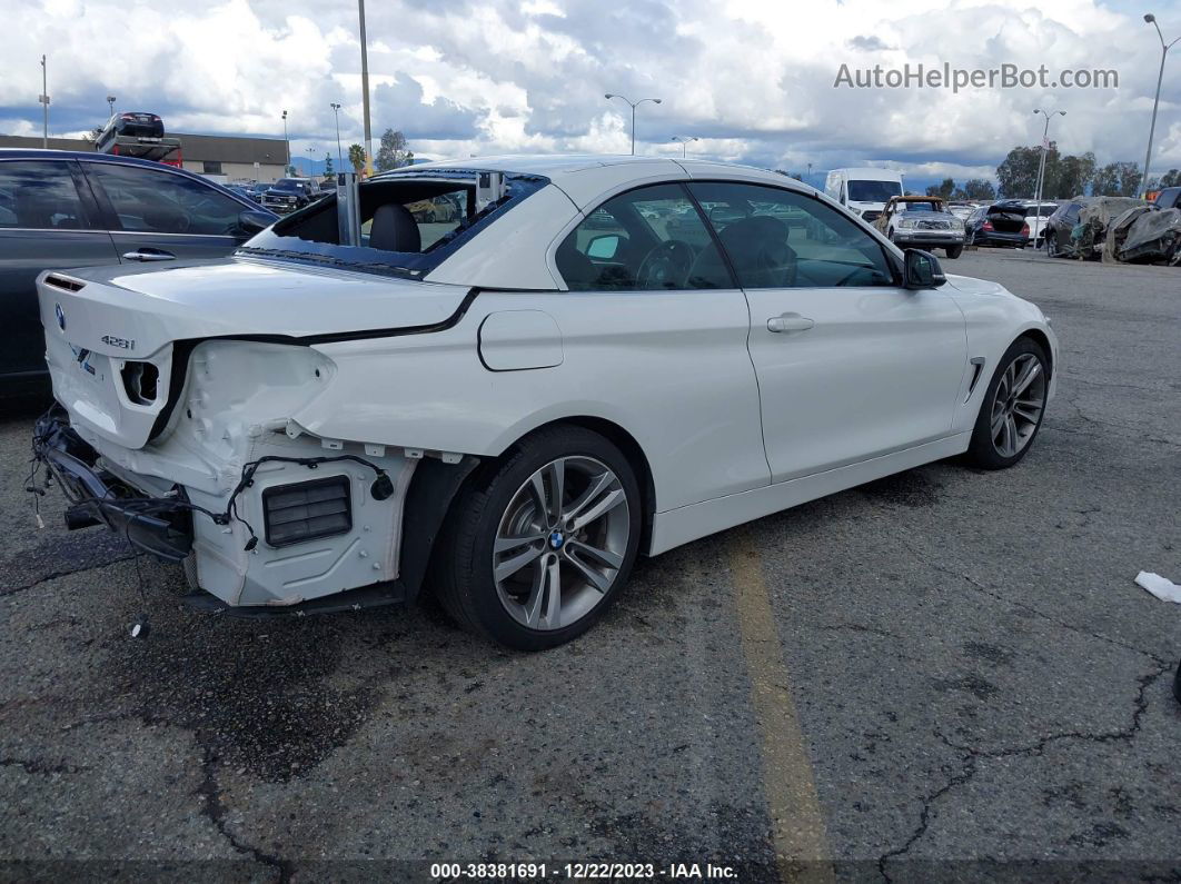 2015 Bmw 428i   White vin: WBA3V7C5XFP771593