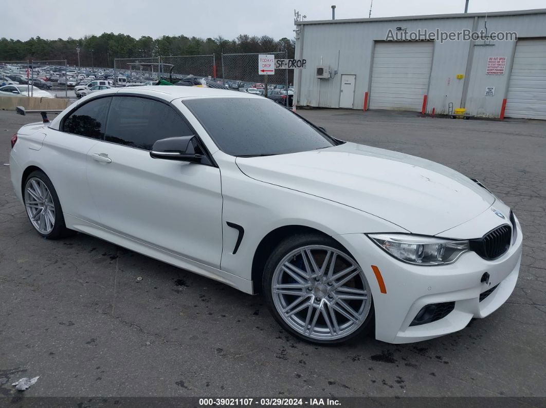 2016 Bmw 428i   White vin: WBA3V7C5XG5A28738