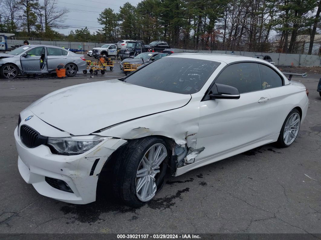 2016 Bmw 428i   White vin: WBA3V7C5XG5A28738