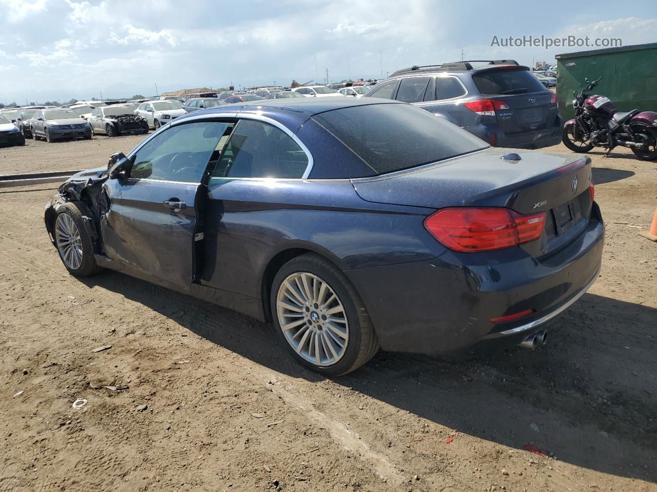 2015 Bmw 428 Xi Blue vin: WBA3V9C50FP946848