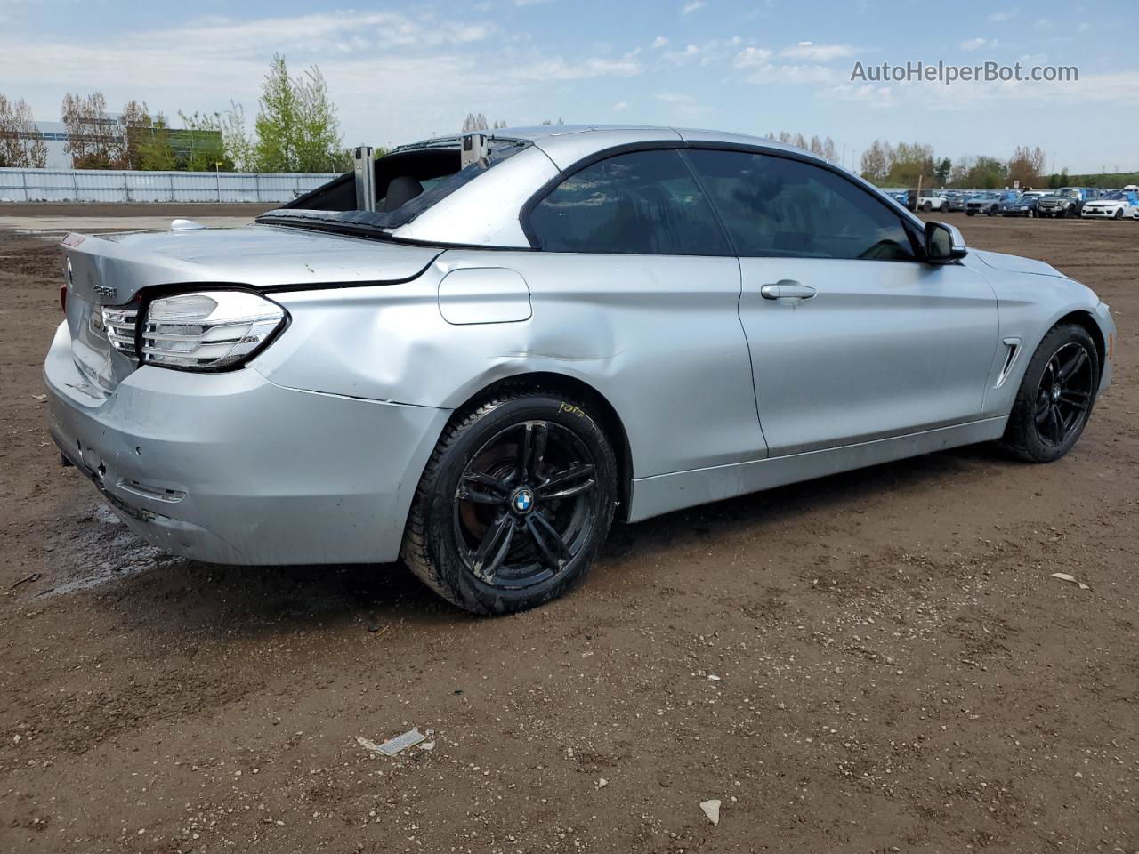 2015 Bmw 428 Xi Silver vin: WBA3V9C59F5A78458