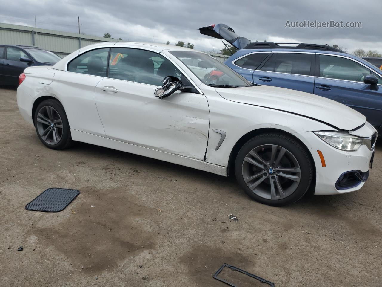 2015 Bmw 428 Xi White vin: WBA3V9C5XF5A78310