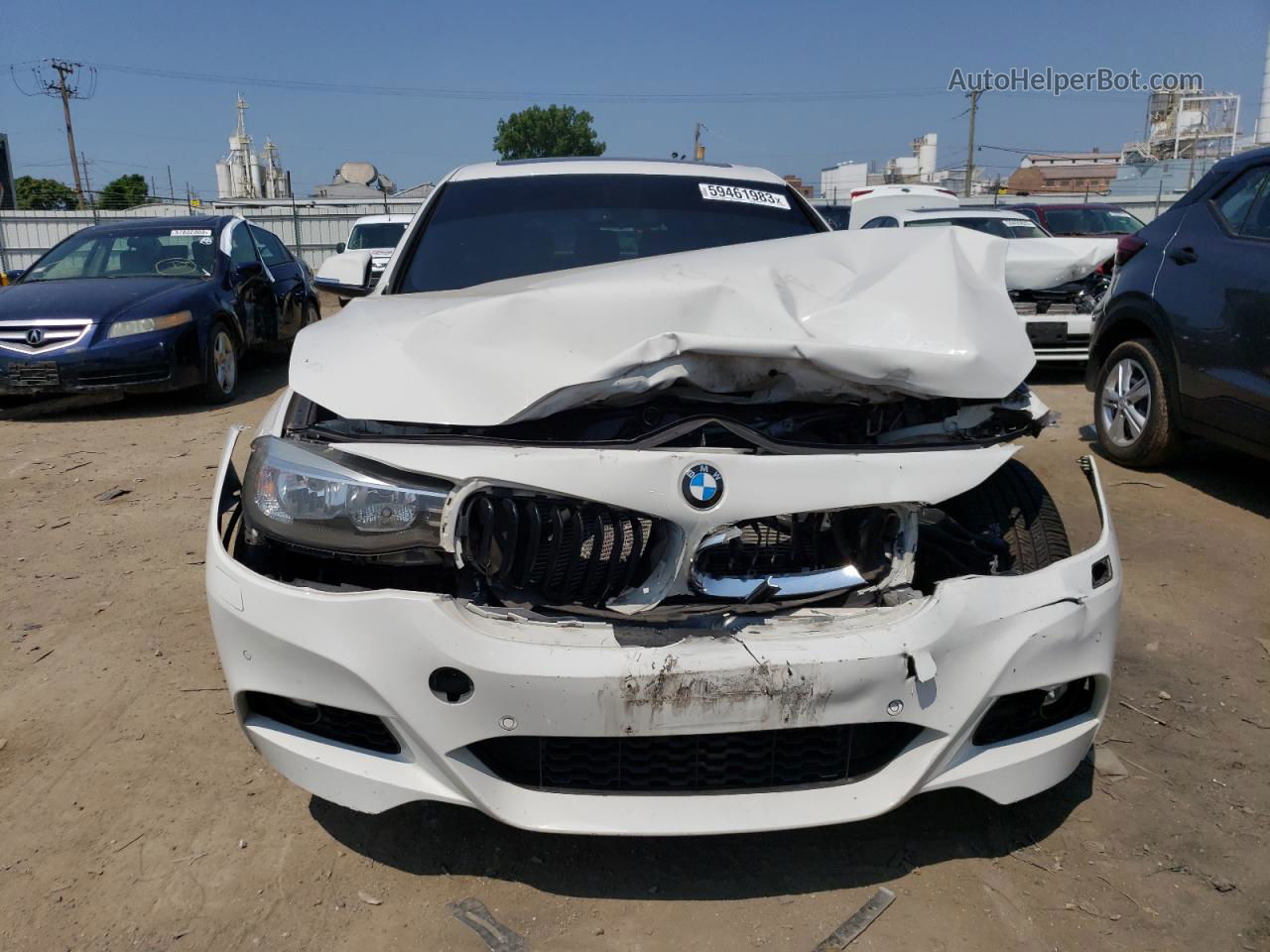 2015 Bmw 328 Xigt White vin: WBA3X5C51FD562257