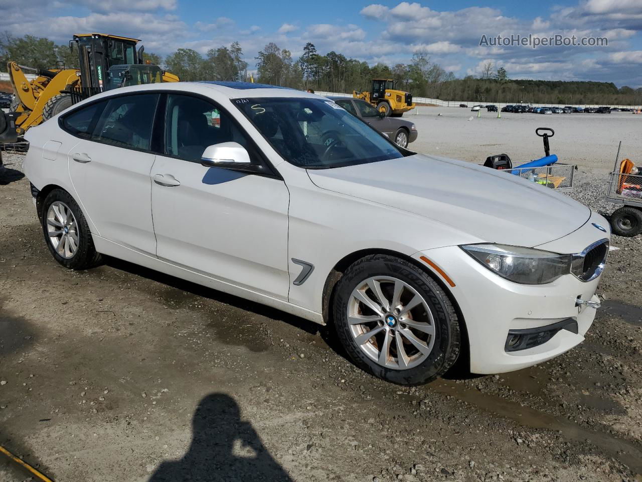 2014 Bmw 328 Xigt White vin: WBA3X5C53ED242632