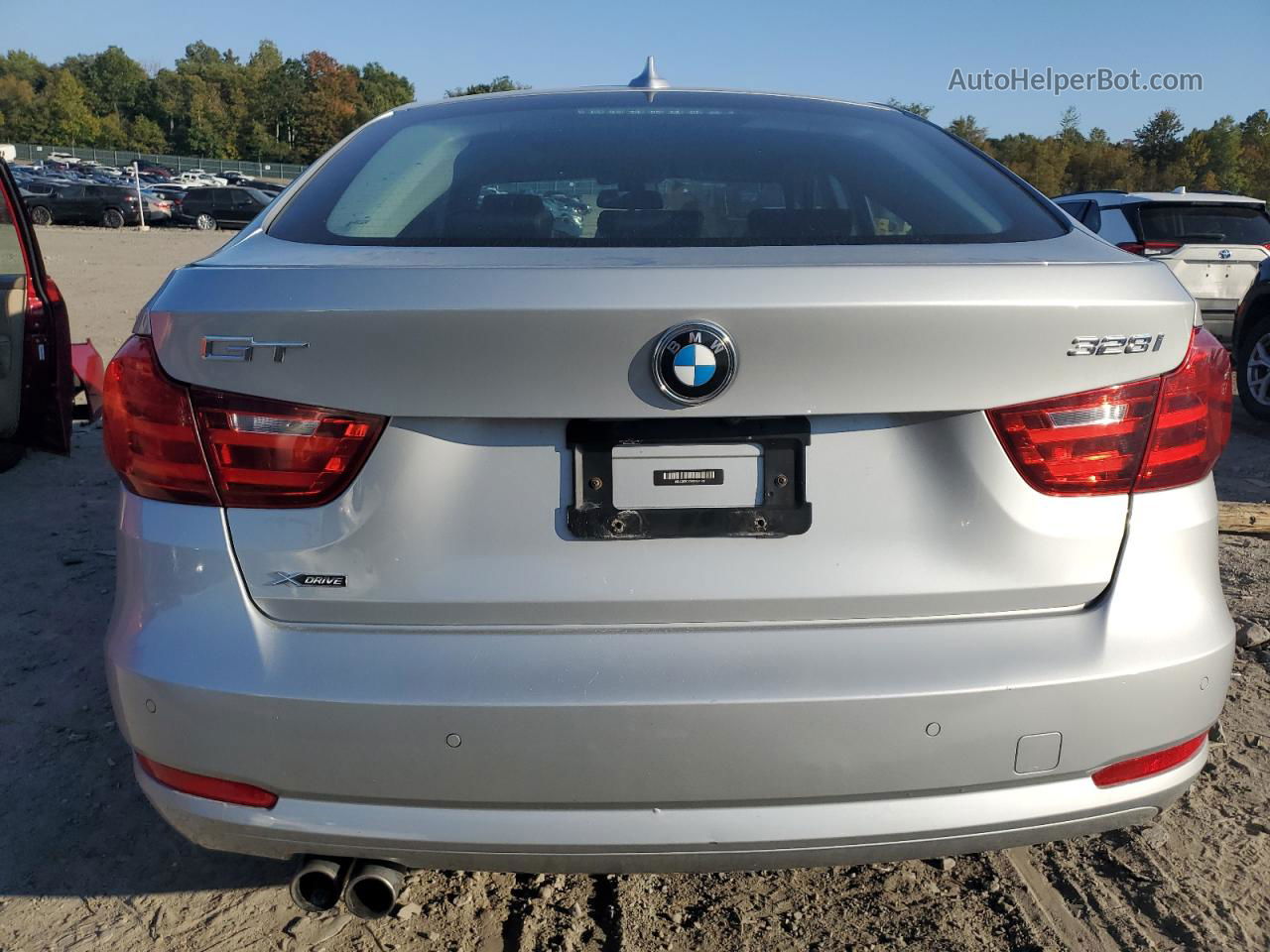 2014 Bmw 328 Xigt Silver vin: WBA3X5C53ED243120