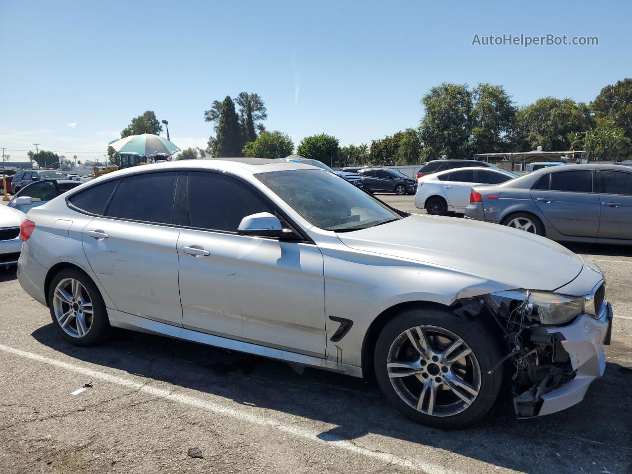 2015 Bmw 328 Xigt Silver vin: WBA3X5C56FD561086