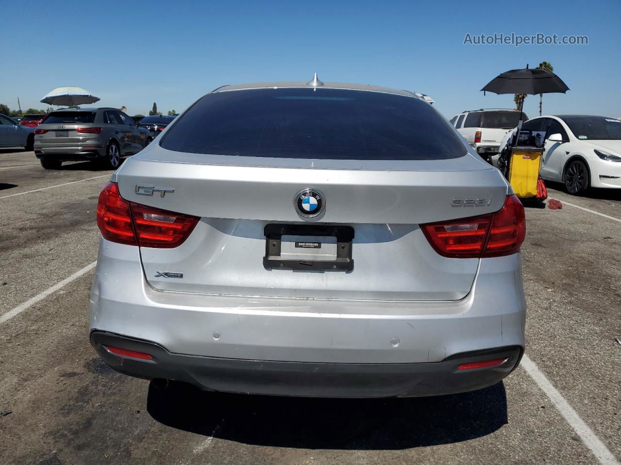 2015 Bmw 328 Xigt Silver vin: WBA3X5C56FD561086