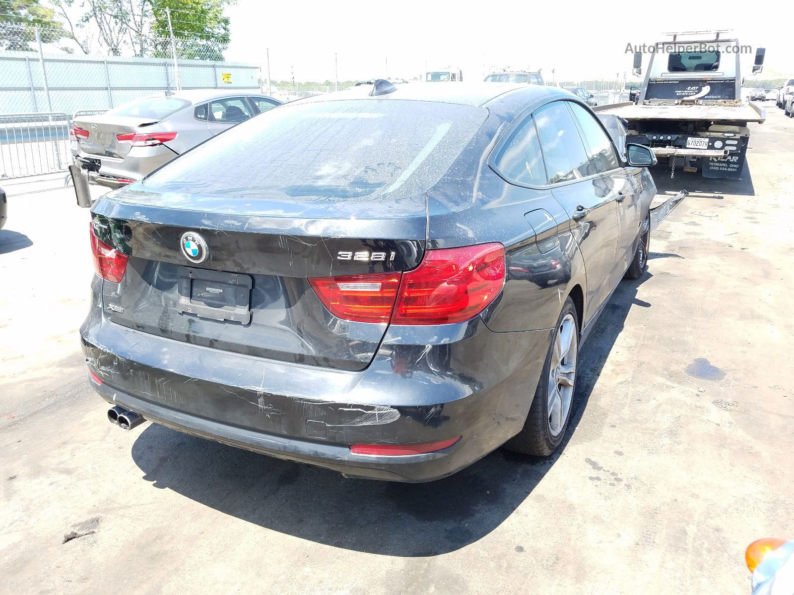 2014 Bmw 328 Xigt Black vin: WBA3X5C58ED557328