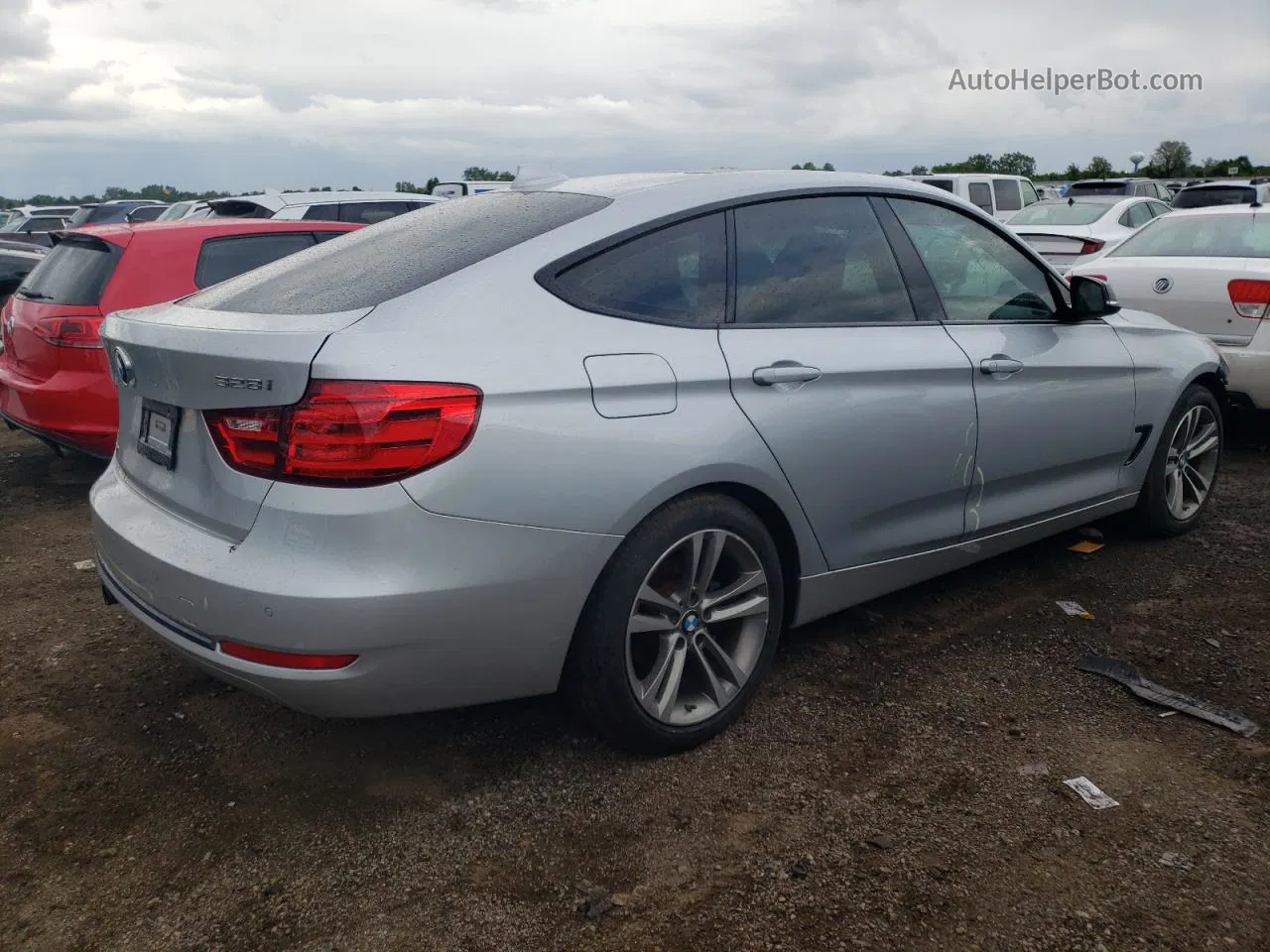 2015 Bmw 328 Xigt Silver vin: WBA3X5C59FD559994