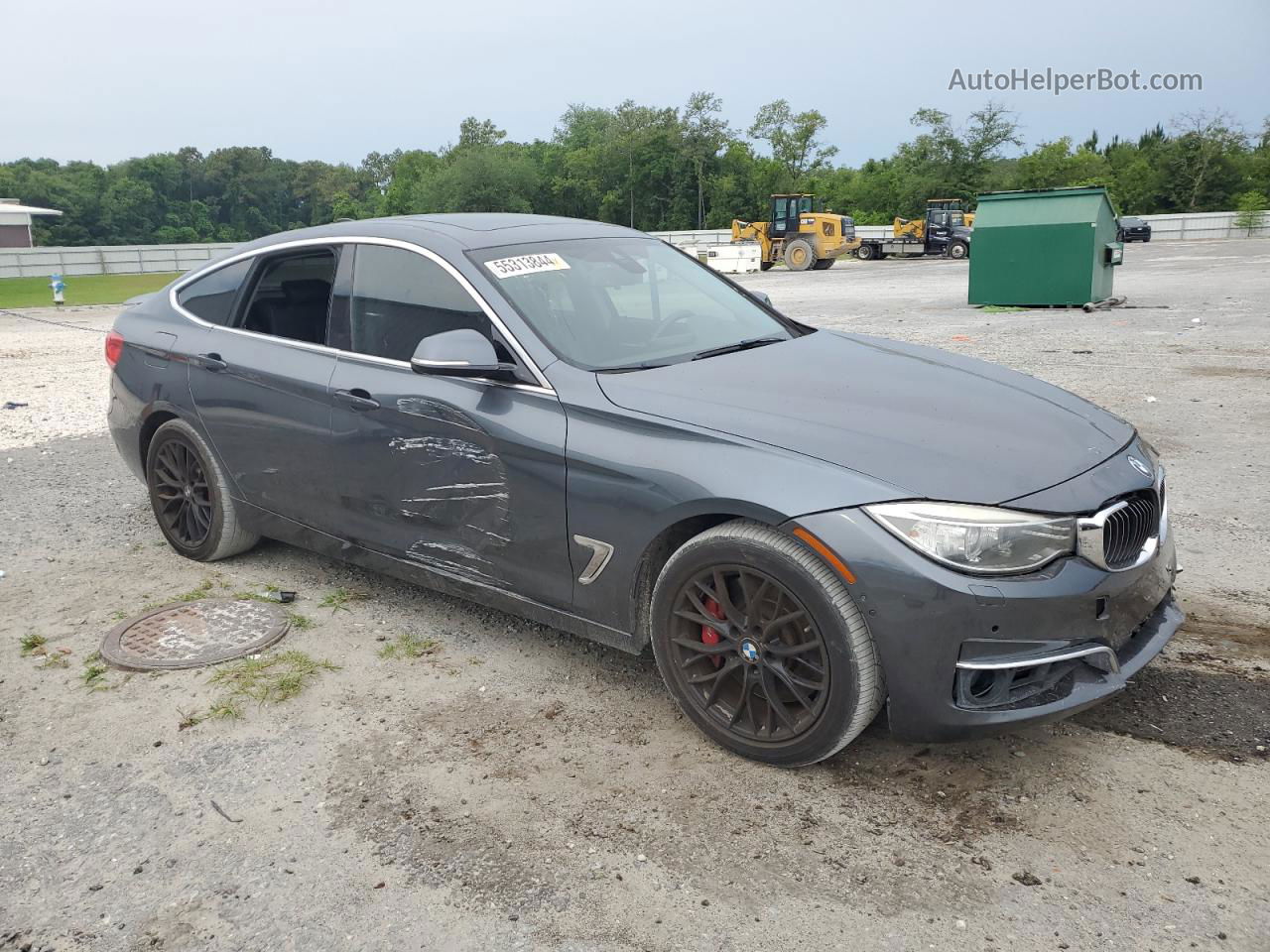 2014 Bmw 335 Xigt Gray vin: WBA3X9C51ED153150