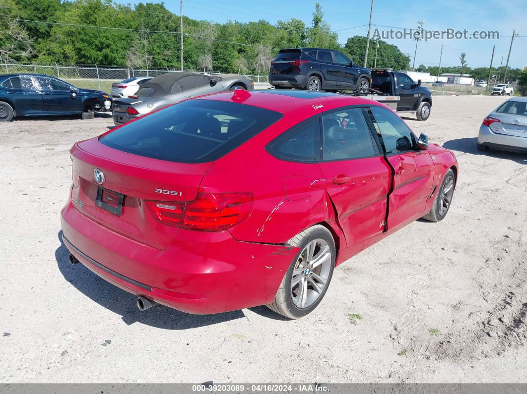 2015 Bmw 335i Gran Turismo Xdrive Red vin: WBA3X9C51FD868494