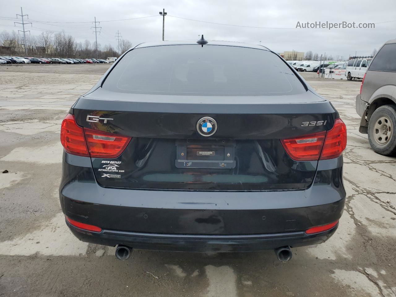 2016 Bmw 335 Xigt Black vin: WBA3X9C52GD869655