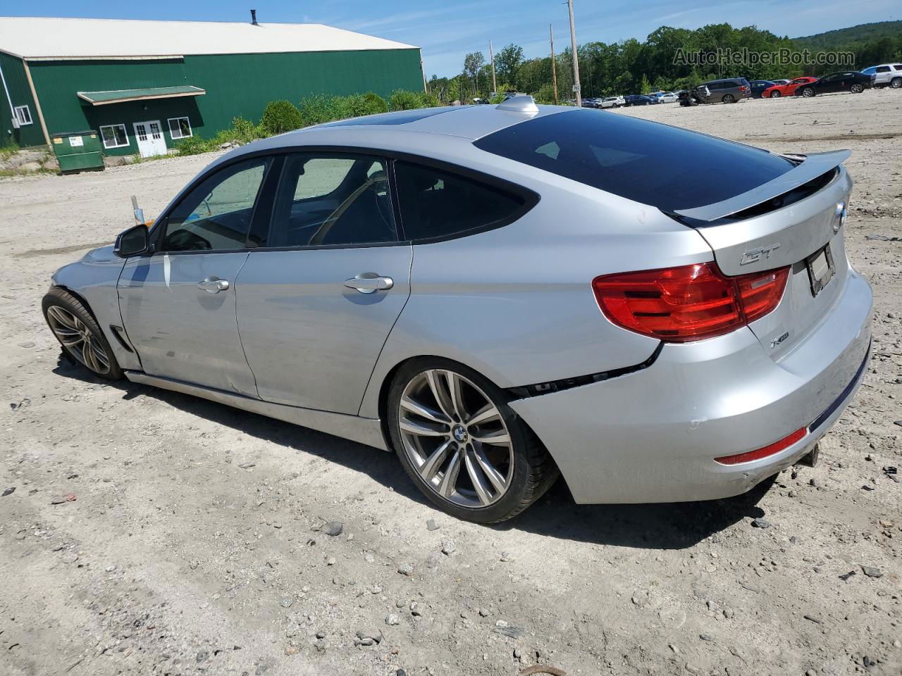 2014 Bmw 335 Xigt Silver vin: WBA3X9C53ED152792