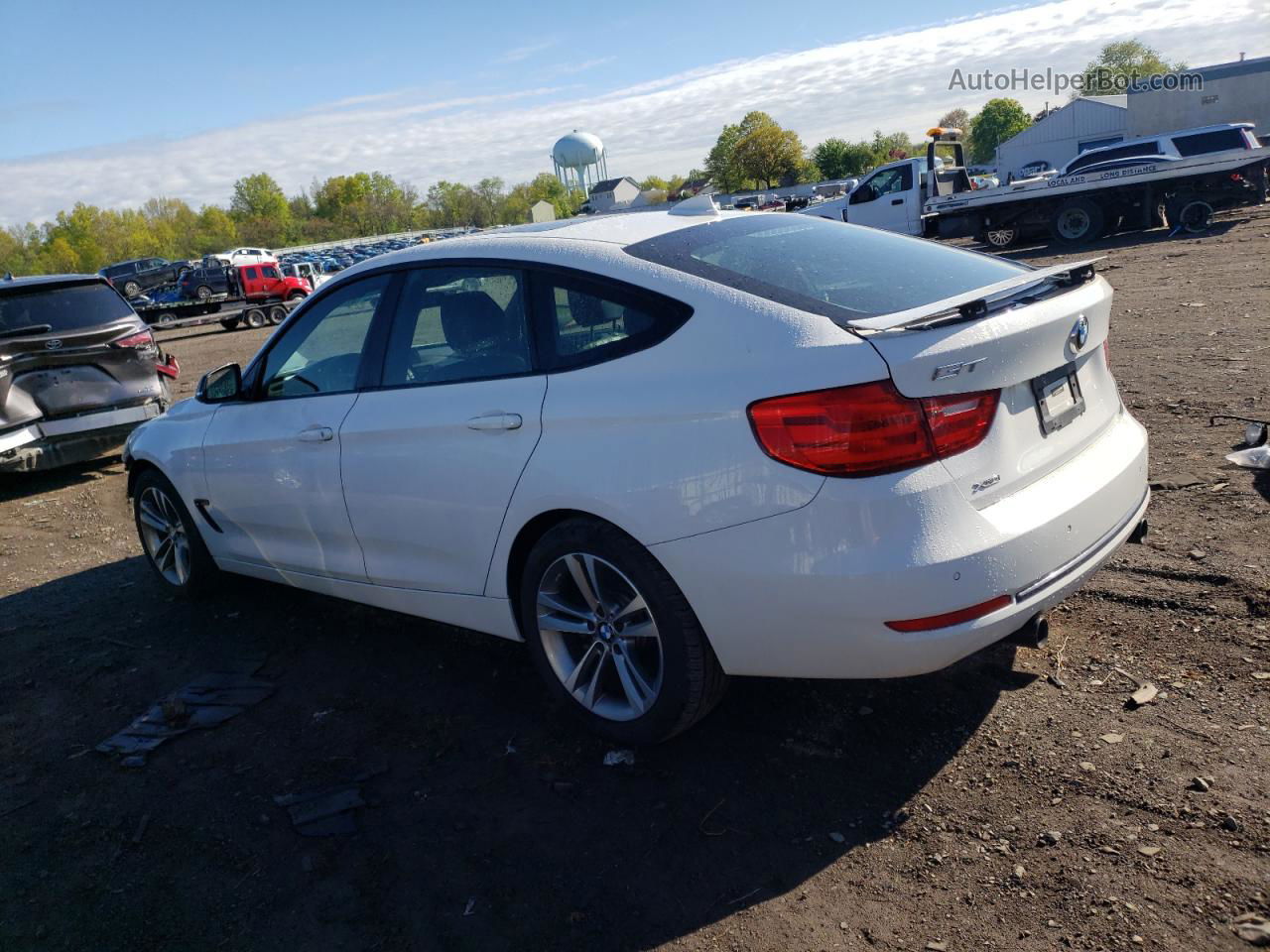 2014 Bmw 335 Xigt Белый vin: WBA3X9C55ED153605