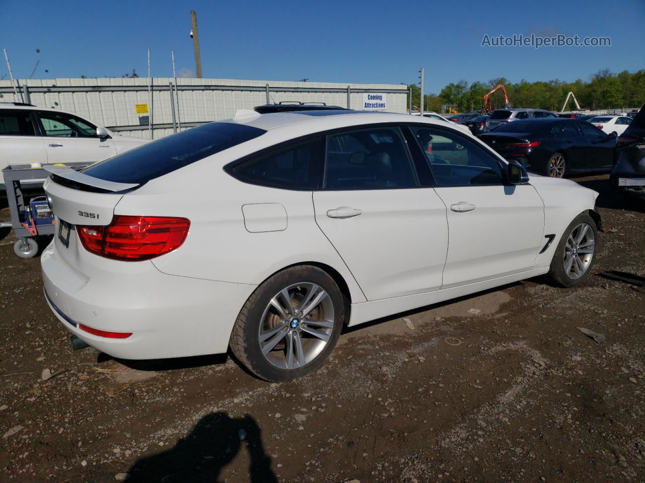 2014 Bmw 335 Xigt Белый vin: WBA3X9C55ED153605