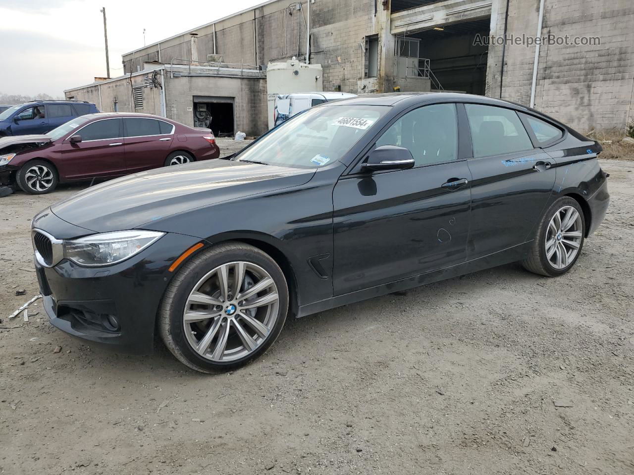 2016 Bmw 335 Xigt Black vin: WBA3X9C57GD869666