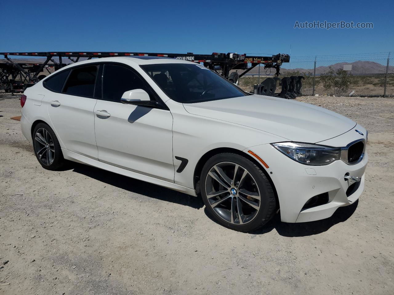 2016 Bmw 335 Xigt White vin: WBA3X9C58GD869238