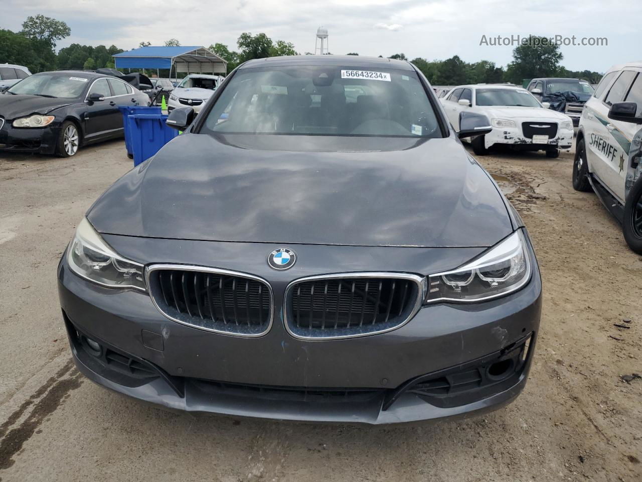 2016 Bmw 335 Xigt Gray vin: WBA3X9C5XGD869497