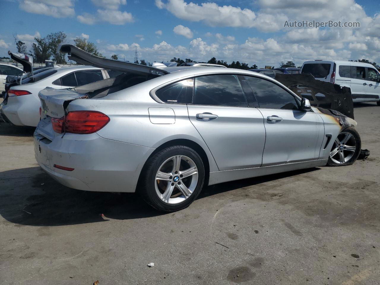 2015 Bmw 428 I Gran Coupe Silver vin: WBA4A5C50FG051403