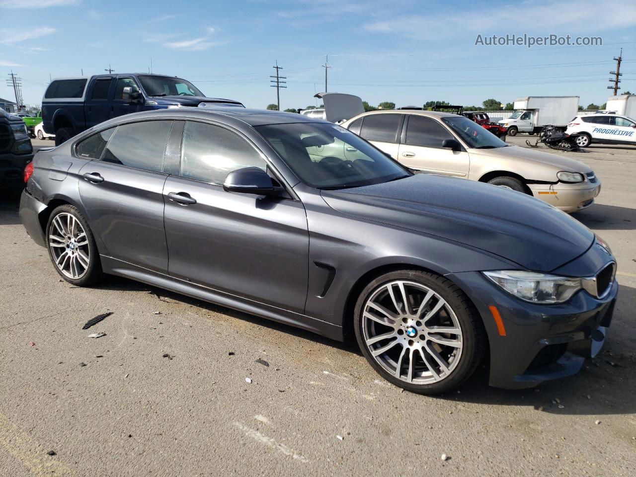 2015 Bmw 428 I Gran Coupe Gray vin: WBA4A5C51FGK15208