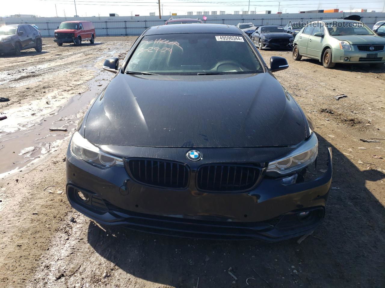 2015 Bmw 428 I Gran Coupe Black vin: WBA4A5C54FGK15820