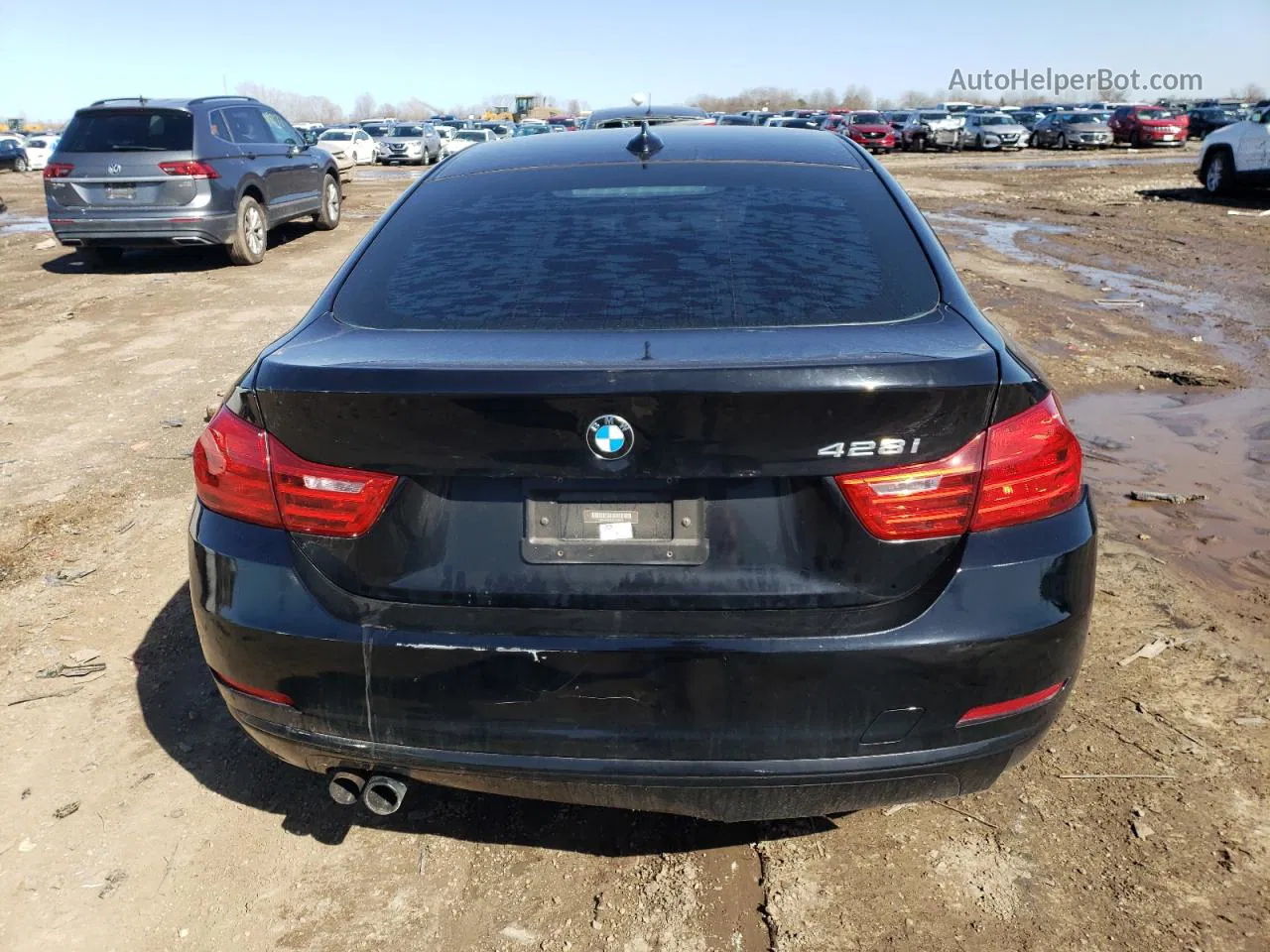 2015 Bmw 428 I Gran Coupe Black vin: WBA4A5C54FGK15820