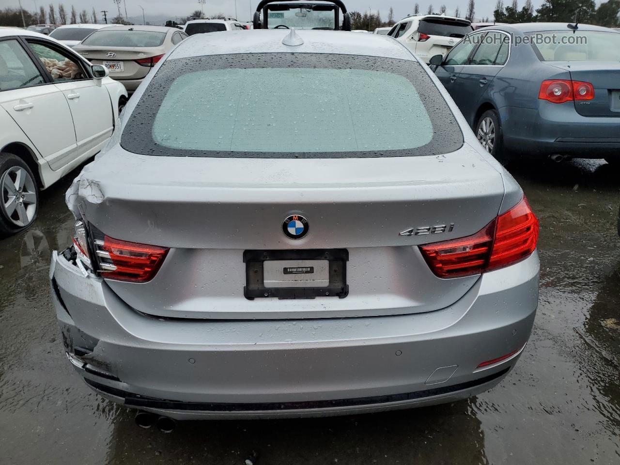 2015 Bmw 428 I Gran Coupe Silver vin: WBA4A5C58FG051181