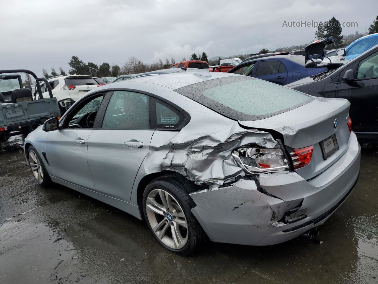 2015 Bmw 428 I Gran Coupe Silver vin: WBA4A5C58FG051181