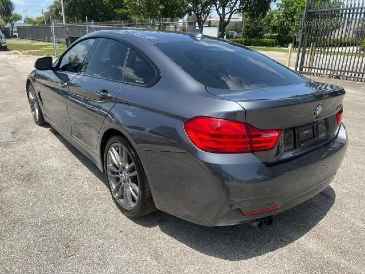 2015 Bmw 428 I Gran Coupe Gray vin: WBA4A5C59FG052548