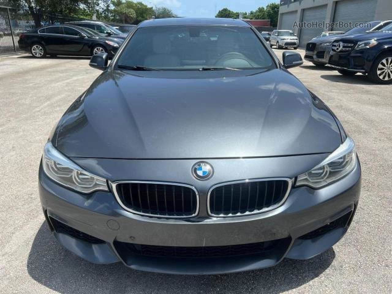 2015 Bmw 428 I Gran Coupe Gray vin: WBA4A5C59FG052548