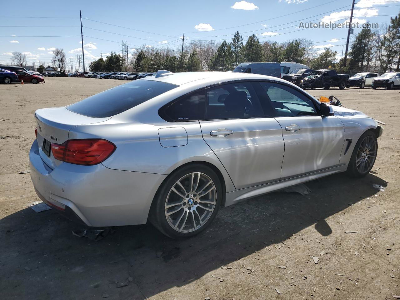 2015 Bmw 428 I Gran Coupe Silver vin: WBA4A5C5XFG051327