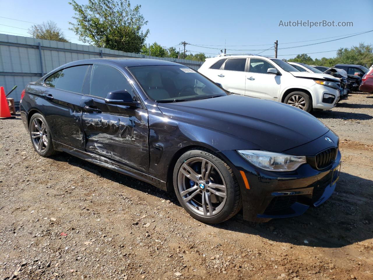 2015 Bmw 428 I Gran Coupe Black vin: WBA4A5C5XFG052316