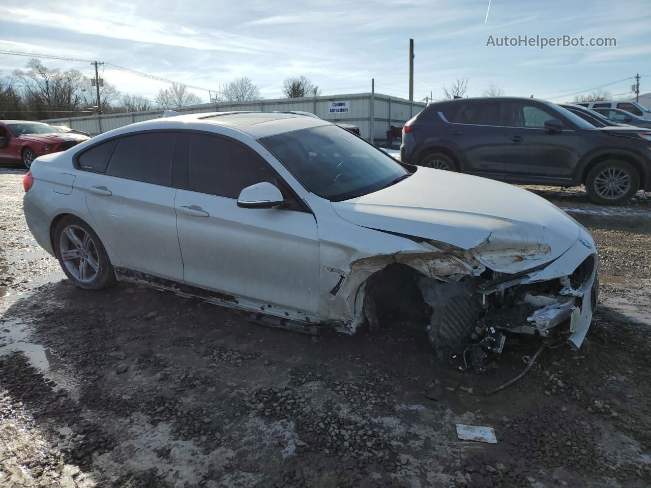 2015 Bmw 428 Xi Gran Coupe Белый vin: WBA4A7C51FD414367