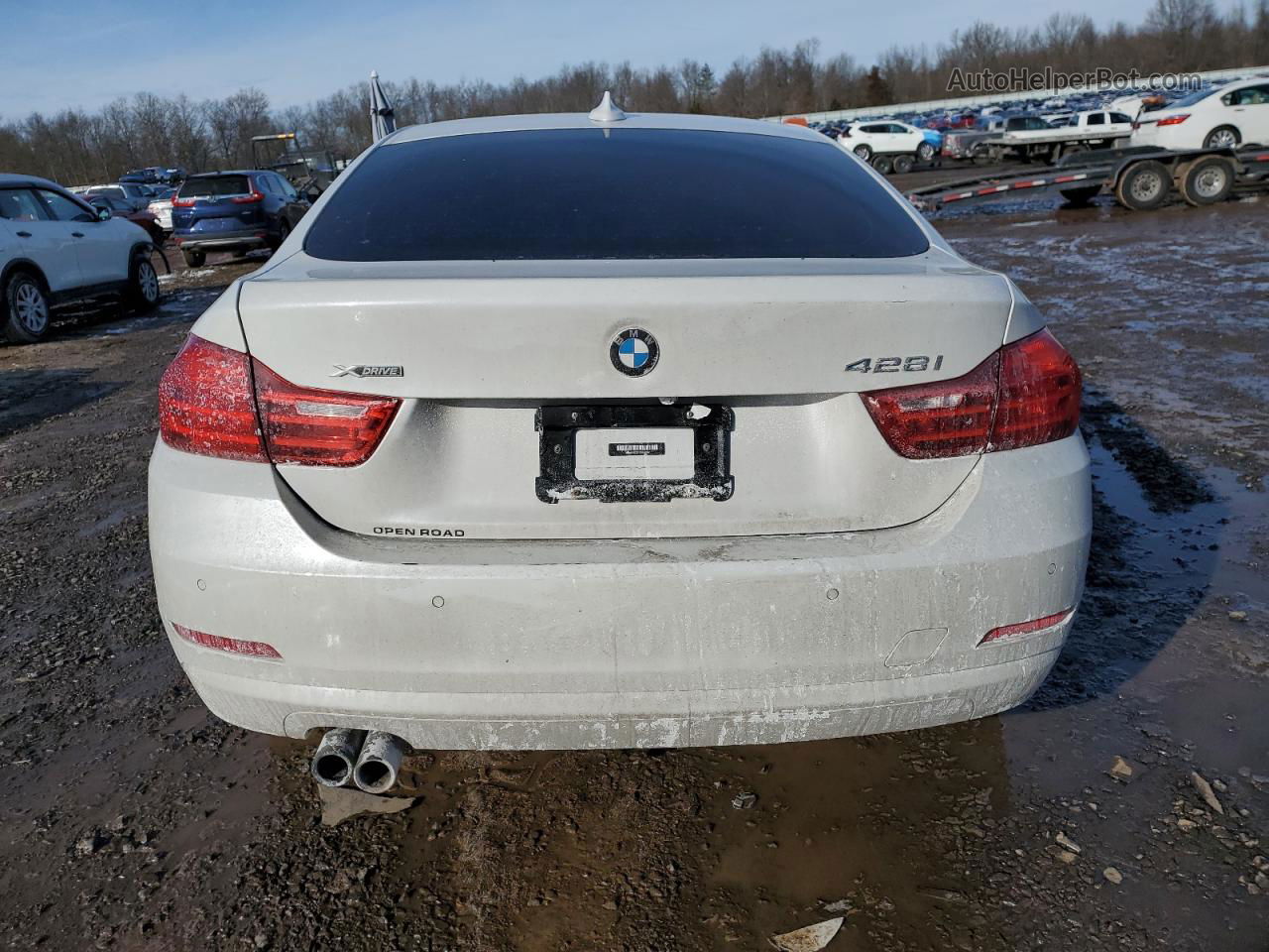 2015 Bmw 428 Xi Gran Coupe White vin: WBA4A7C51FD414367