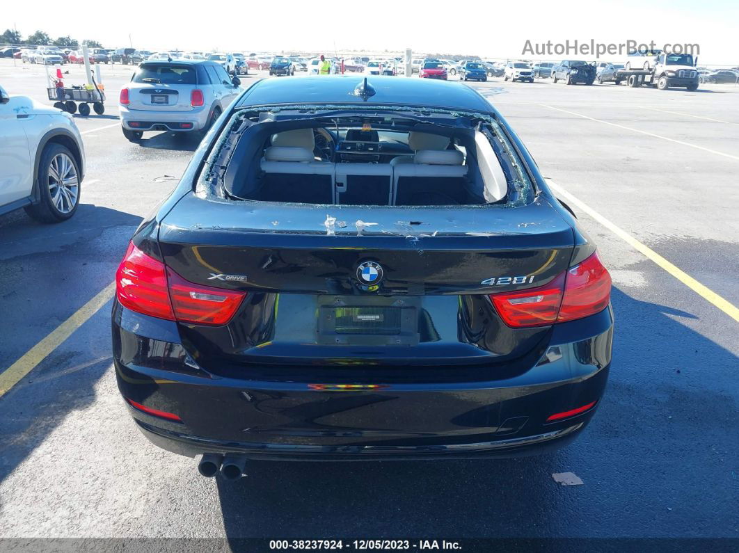 2015 Bmw 428 Gran Coupe Xdrive Black vin: WBA4A7C51FD414482