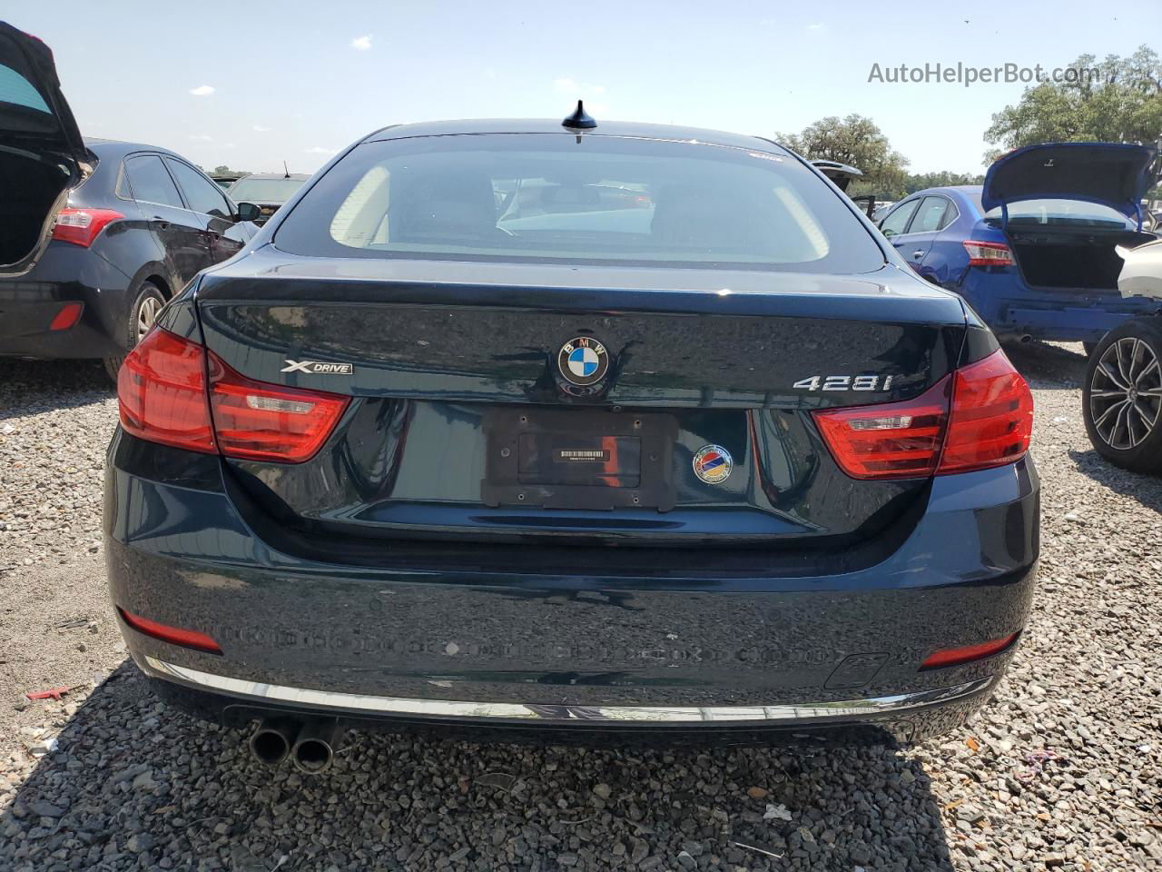 2015 Bmw 428 Xi Gran Coupe Blue vin: WBA4A7C52FD414426