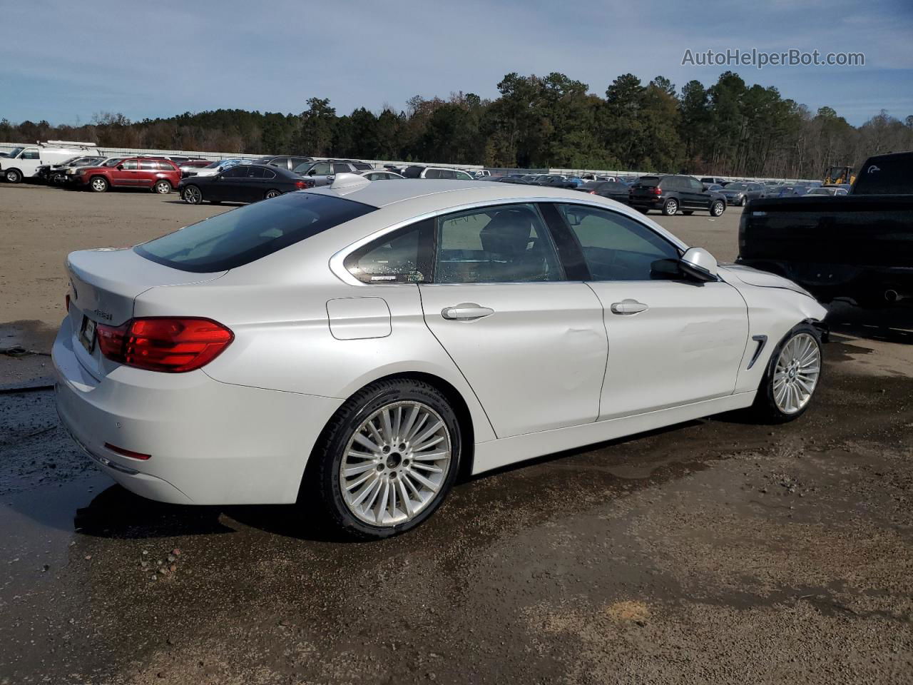 2015 Bmw 428 Xi Gran Coupe White vin: WBA4A7C56FD413568