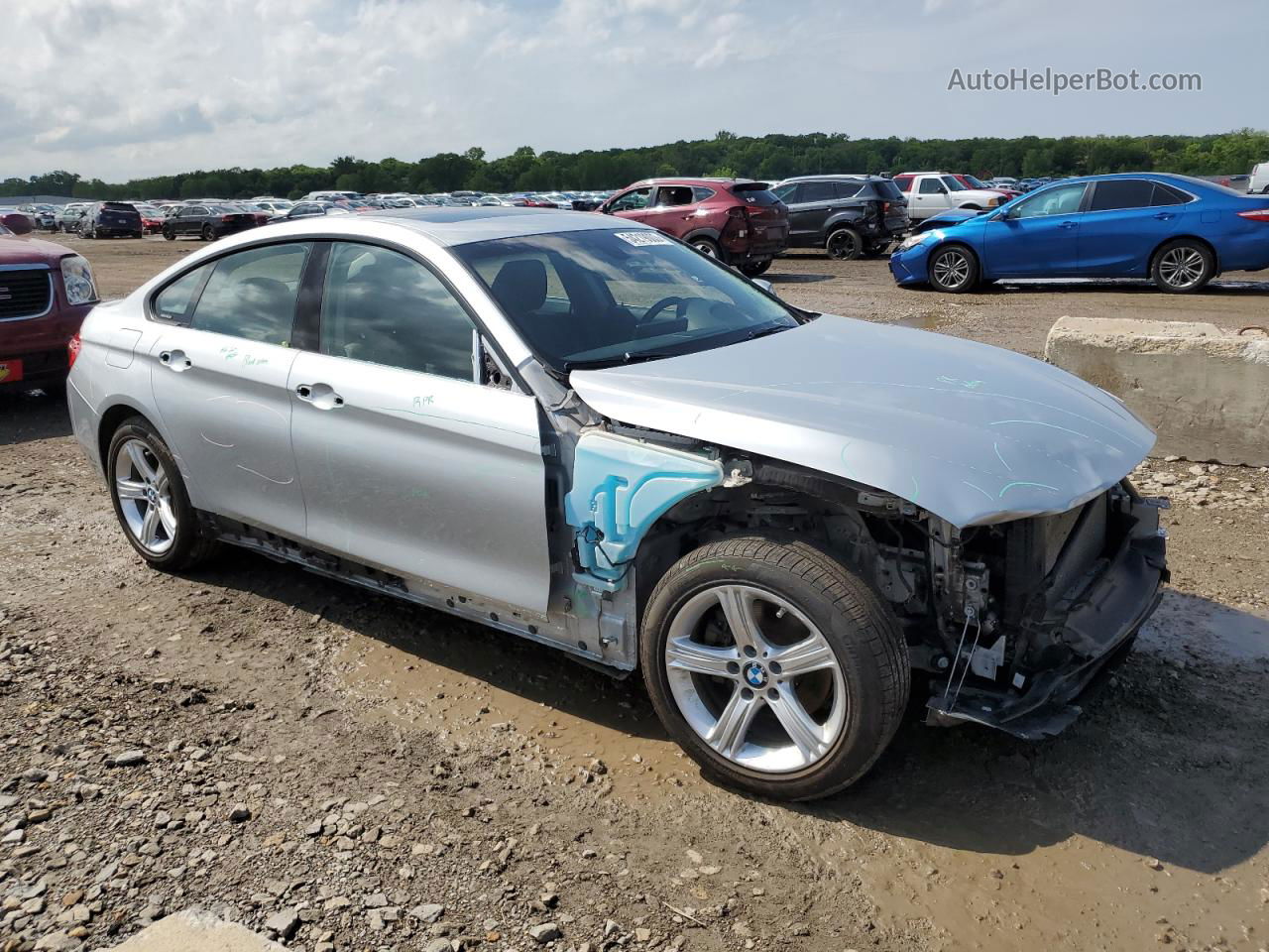 2015 Bmw 428 Xi Gran Coupe Silver vin: WBA4A7C58FD415015